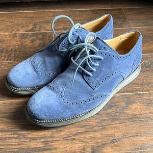 Cole Haan Lunargrand dress shoes men’s size 10, blue and black colorway